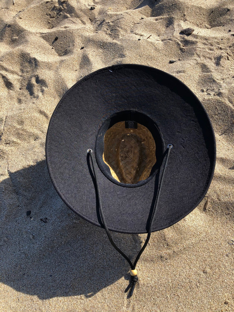 Berdels Black Out Straw Lifeguard Hat
