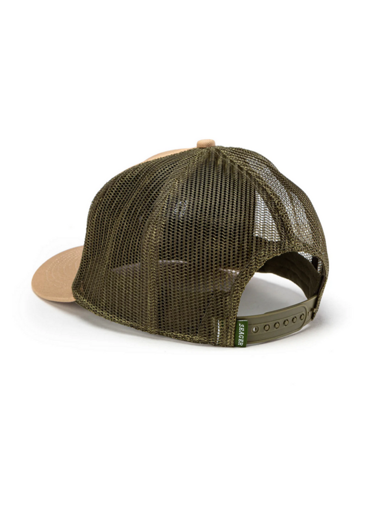 Seager Fishing Club Mesh Snapback Hat Khaki