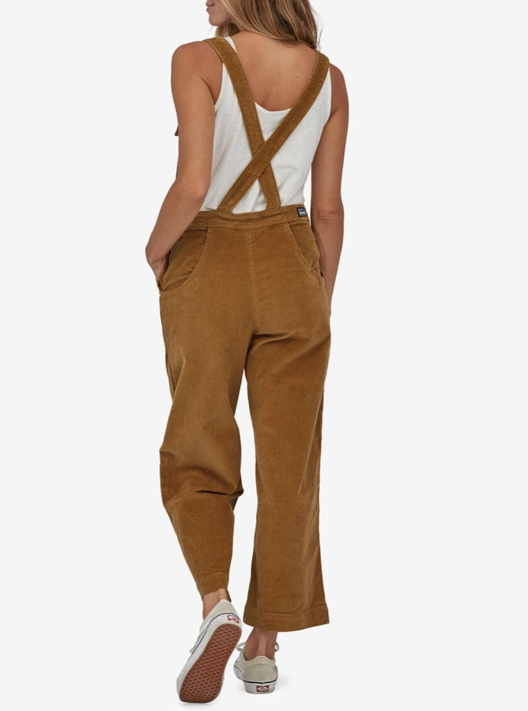 Patagonia Women's Stand Up Cropped Corduroy Overalls Nest Brown