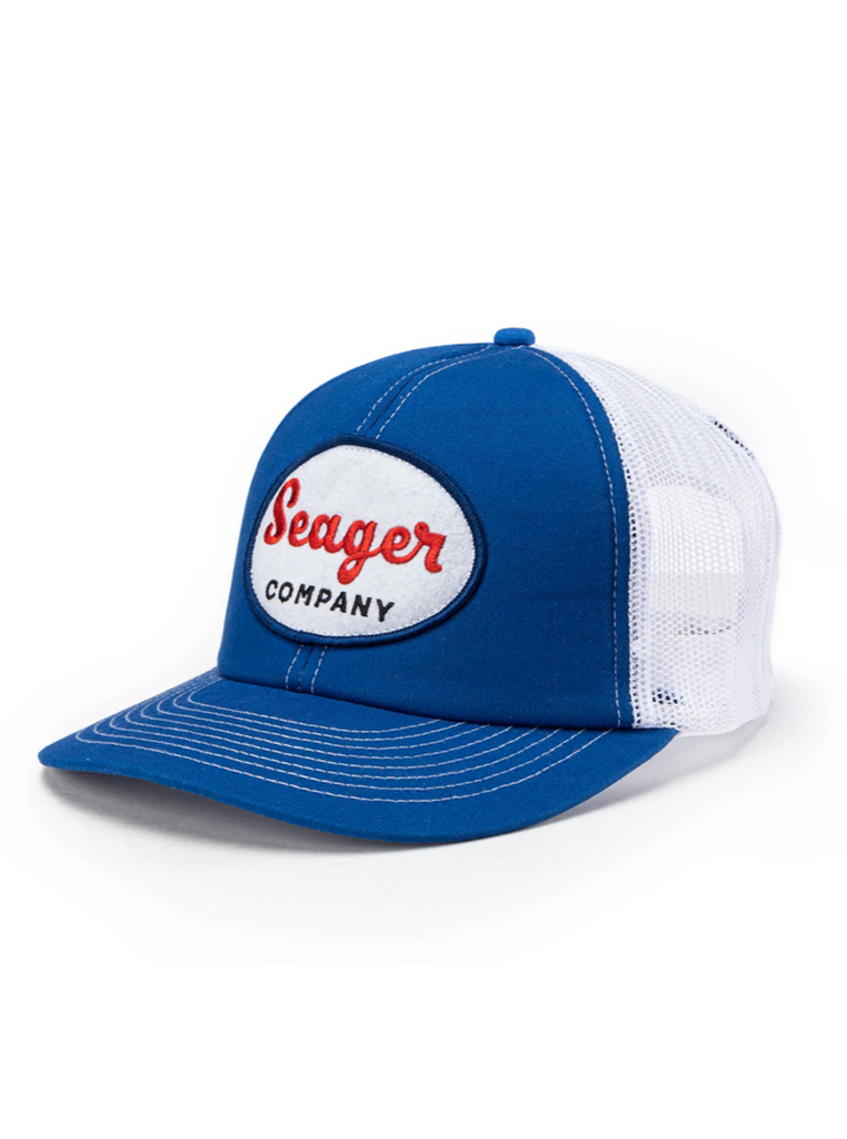 Seager Big Boy Trucker Snapback Hat Blue
