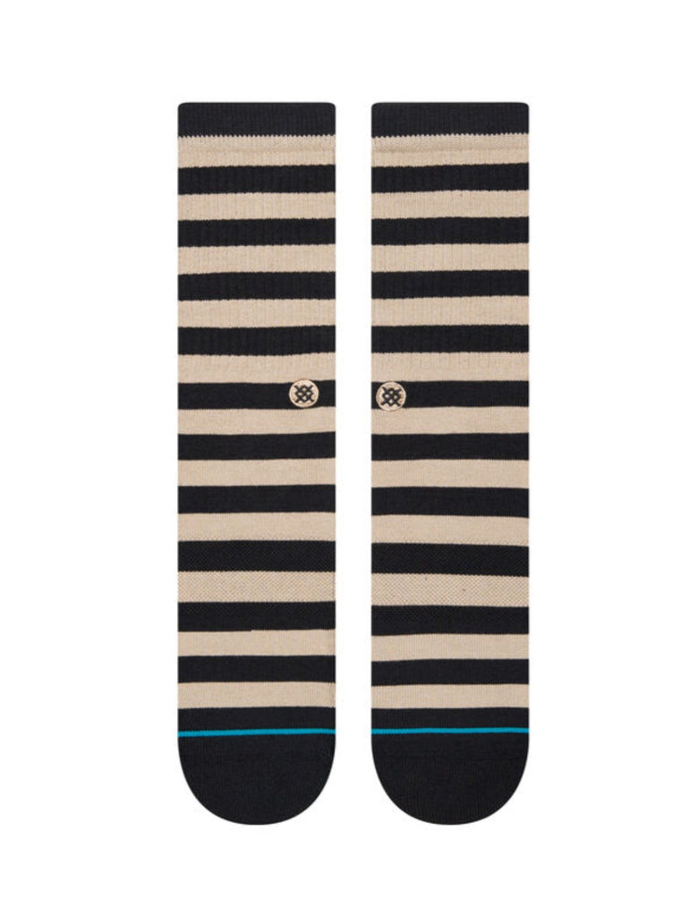 Stance Breton Mid Cushion Sock Taupe Stripe