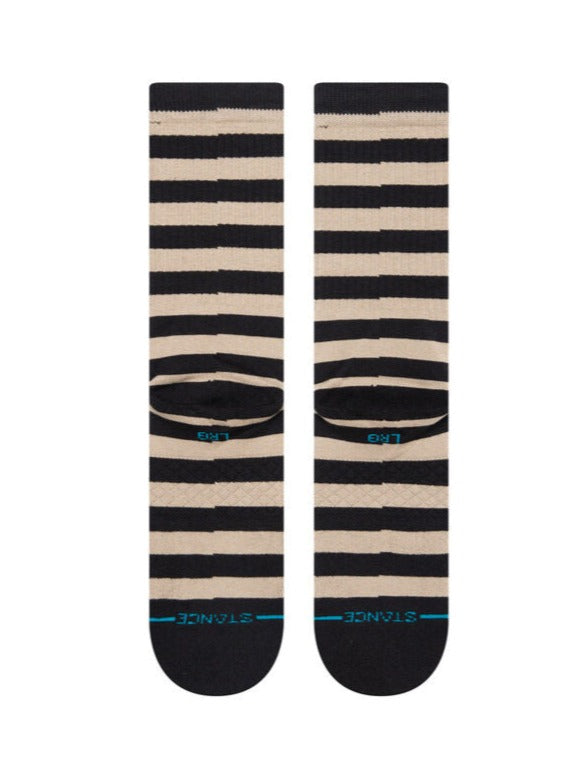 Stance Breton Mid Cushion Sock Taupe Stripe