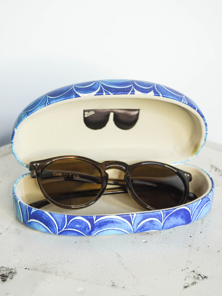 Bubb's Sunglasses Case Blue Waves