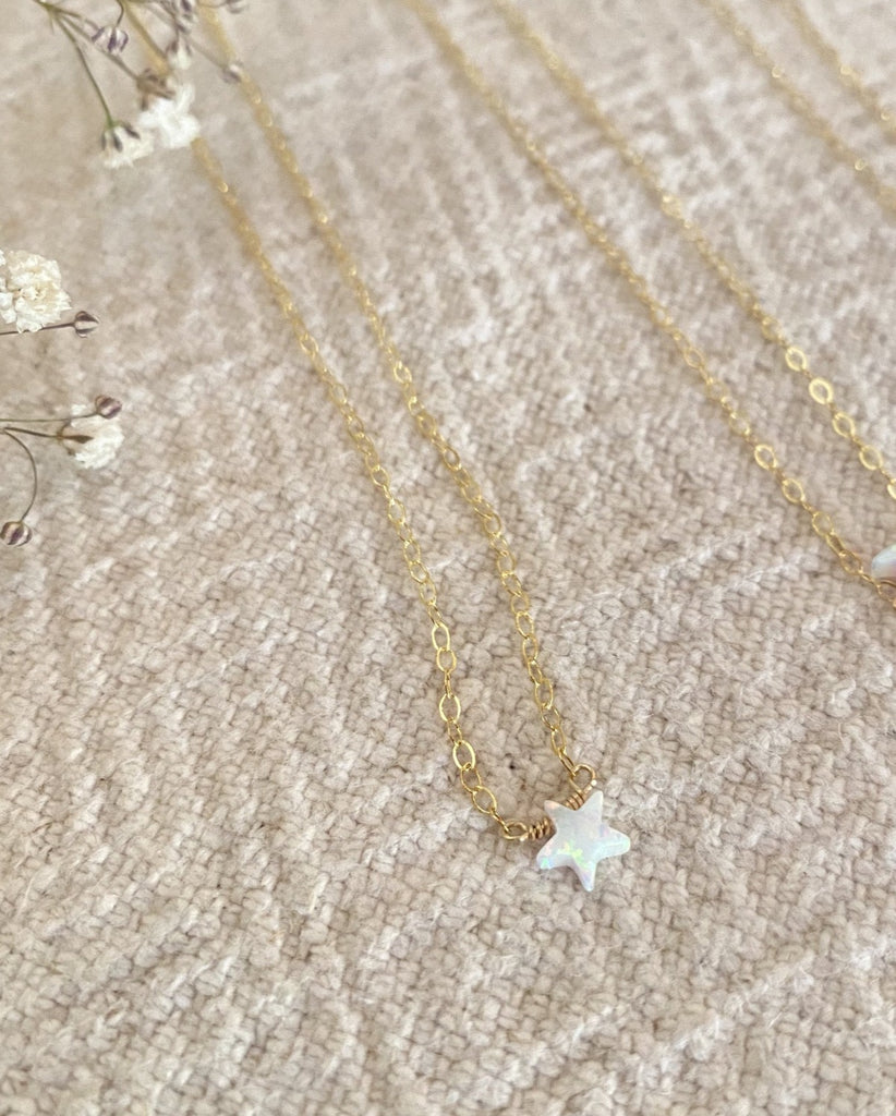 Scout + Sea Opal Star Necklace 14K Goldfilled