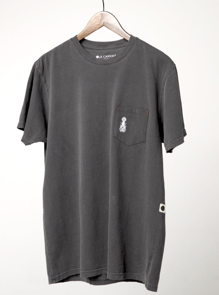 OLA Canvas Levi Pocket Tee Black