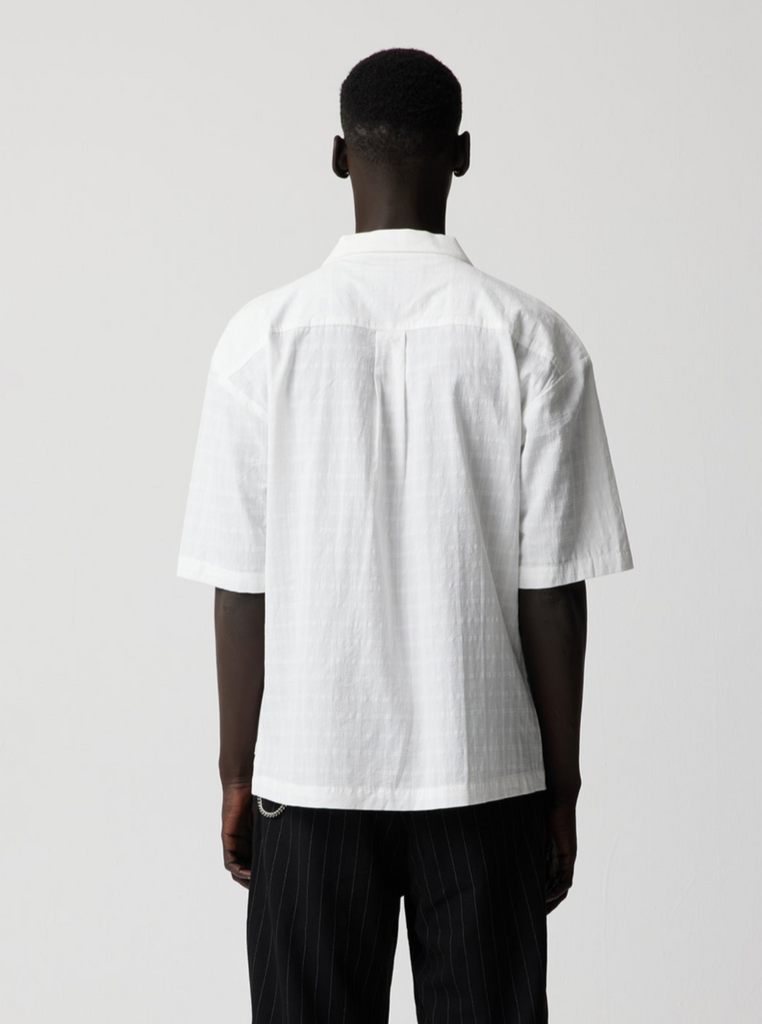Former Anderson Short Sleeve Button Up White