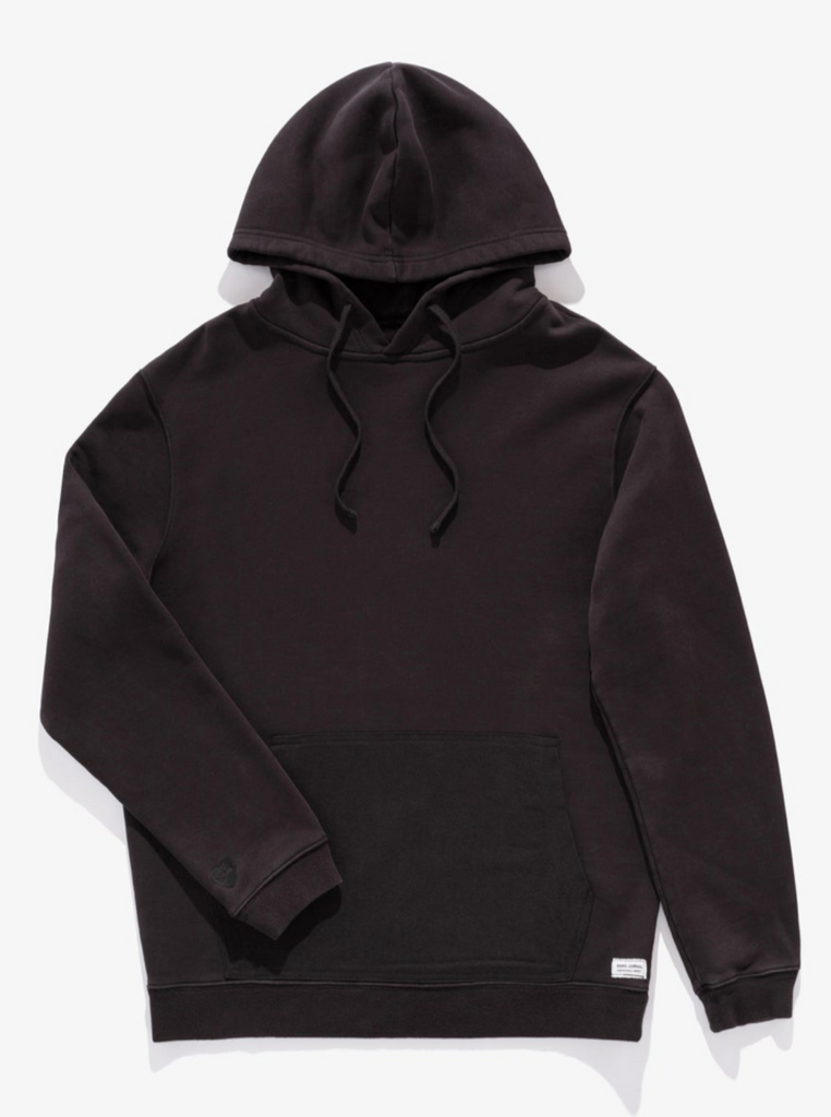 Banks Journal Primary Hood Deluxe Fleece Pullover Dirty Black