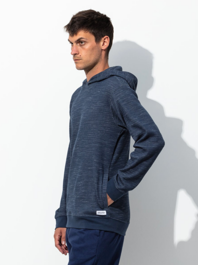 Banks Journal Crawford Transeasonal Fleece Pullover Hoodie Insignia Blue