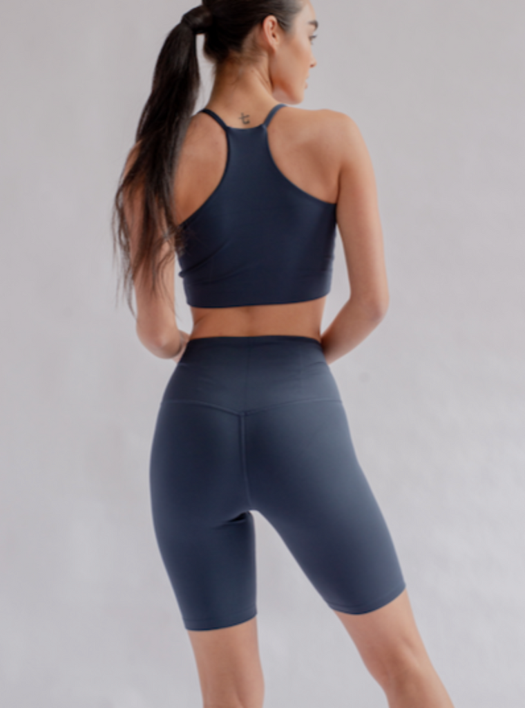 Girlfriend Collective High Rise Float Ultralight Bike Shorts Midnight