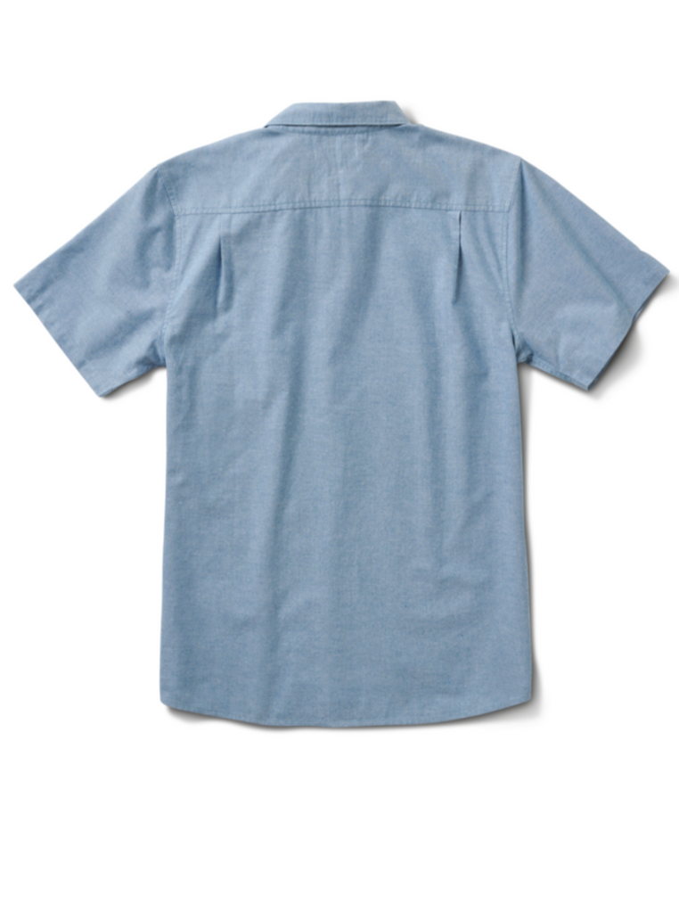 Roark Well Worn Short Sleeve Button Up Shirt Blue