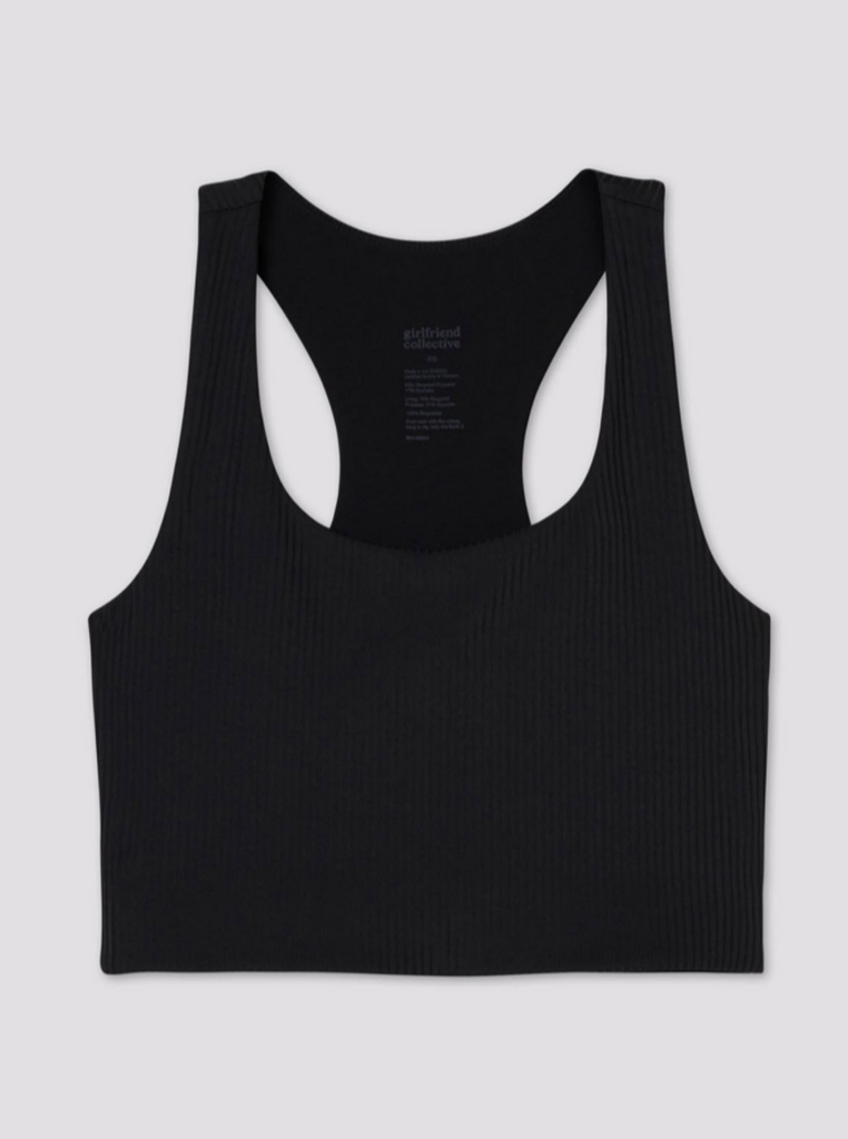 Girlfriend Collective RIB Paloma Racerback Bra Black
