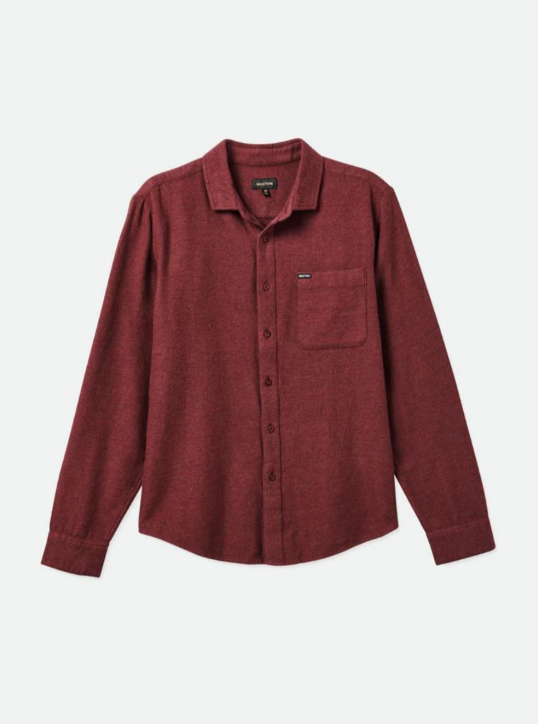 Brixton Bixby Reserve L/S Flannel Melange Red