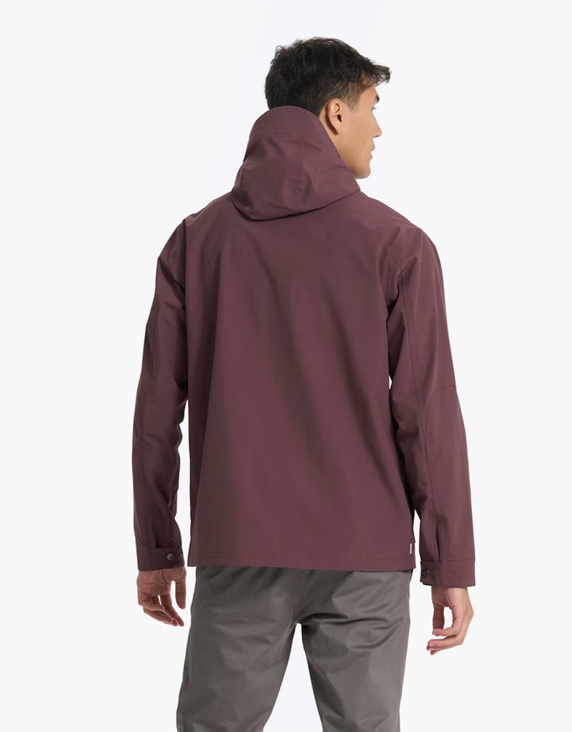 Vuori Palisades Rain Jacket Chestnut