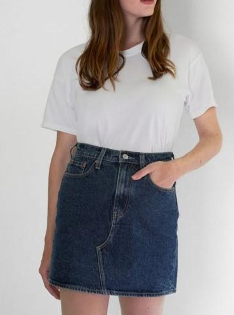 Levi's Decon Iconic Denim Skirt Prairie Peace