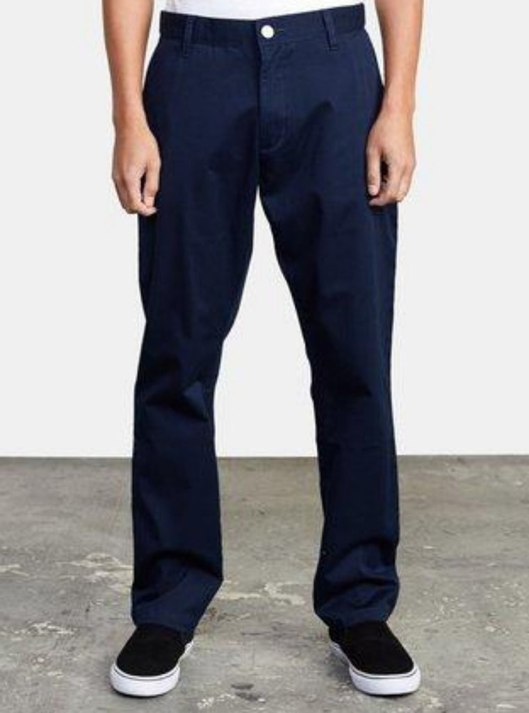 RVCA Week-End Stretch Straight Fit Pant Navy Marine