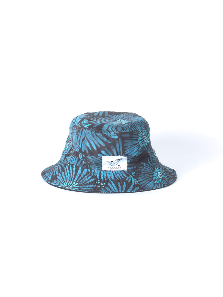Berdels Reversible Bucket Hat Black/Blue Floral