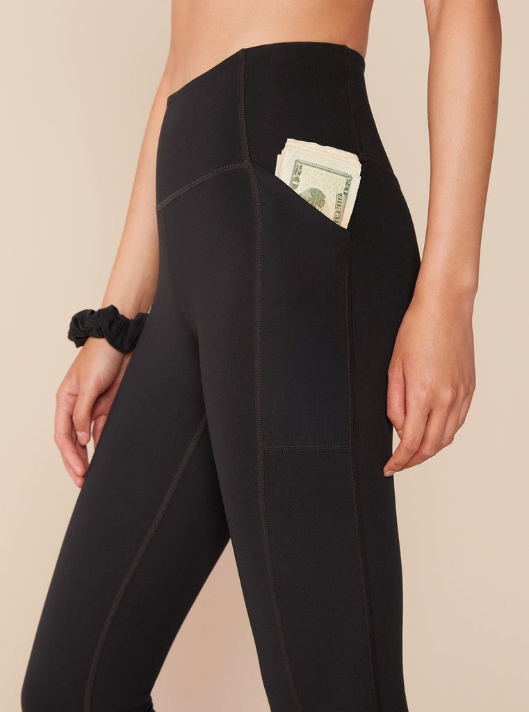 Girlfriend Collective High Rise Compression Pocket Leggings Black