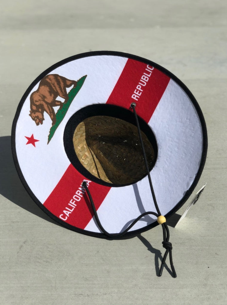 Berdels California Bear Straw Lifeguard Hat