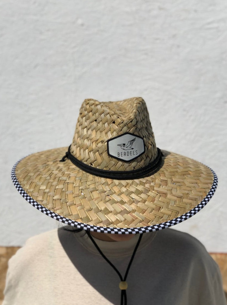 Berdels Indy Checker Straw Lifeguard Hat
